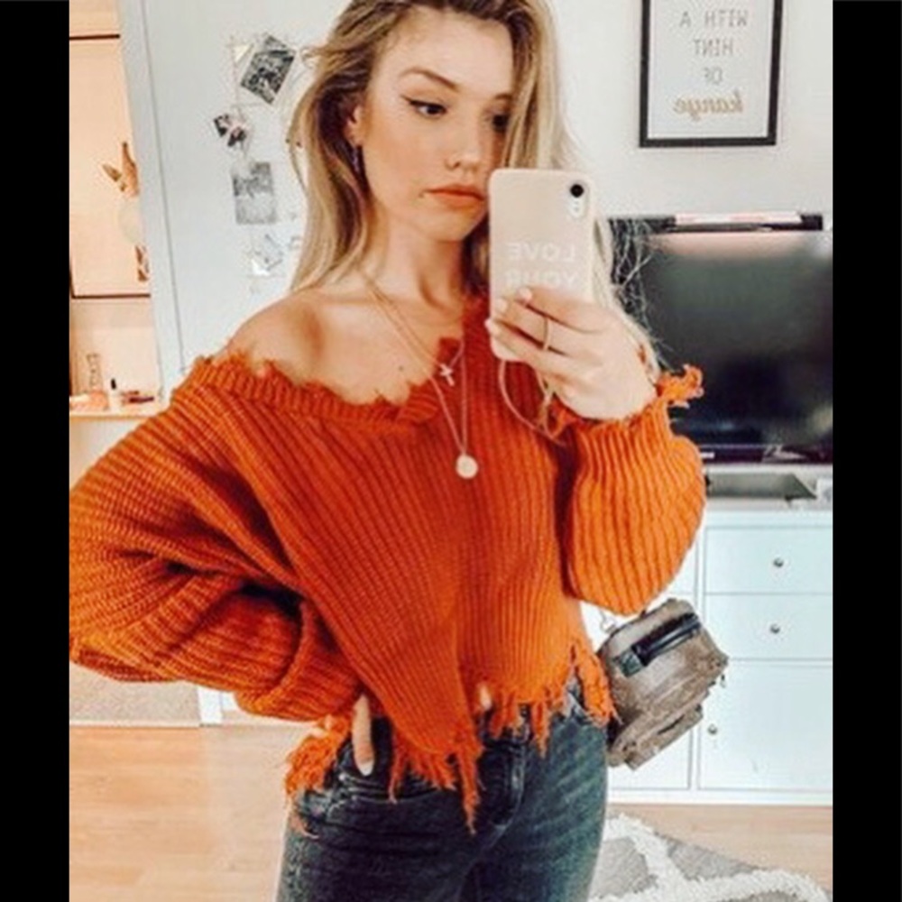 Frayed Sweater